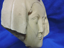 Load image into Gallery viewer, Mask of a woman medieval Sculpture Statue Relief wall fragment www.Neo-mfg.com 10" Museum reproduction n20