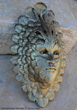 Load image into Gallery viewer, Nature GREENWOMAN HEATHER wall sculpture Garden statue 17" Neo-Mfg