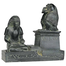 Load image into Gallery viewer, History Egyptian Royal Scribe Nebmeroutef and God Thôt statue Sculpture museum reproduction art 8" www.Neo-Mfg.com home decor relief