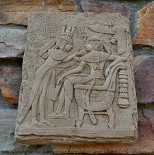 Load image into Gallery viewer, History Egyptian King Tutankhamun Tut Golden Shrine Right side Plaque Artifact Sculpture 10" www.Neo-Mfg.com home decor h16