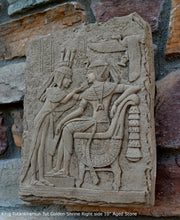 Load image into Gallery viewer, History Egyptian King Tutankhamun Tut Golden Shrine Right side Plaque Artifact Sculpture 10" www.Neo-Mfg.com home decor h16