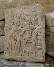 Load image into Gallery viewer, History Egyptian King Tutankhamun Tut Golden Shrine Right side Plaque Artifact Sculpture 10" www.Neo-Mfg.com home decor h16