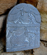 Load image into Gallery viewer, History Egyptian Diocletian offering mummy Buchis Bull Plaque Artifact Sculpture 8" www.Neo-Mfg.com Museum reproduction