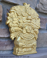 Load image into Gallery viewer, History Aztec Maya Mesoamerica God of Corn Zapotec Deity Vessel wall plaque relief Sculpture www.Neo-Mfg.com 10" p3