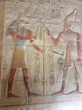 Load image into Gallery viewer, Egyptian Anubis Ramses II Temple of Seti I, Abydos wall plaque art Sculpture 11.5" www.Neo-Mfg.com