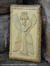 Load image into Gallery viewer, Persian Cyrus the Great with a Hemhem crown king sculpture wall plaque 6" www.neo-mfg.com 3*
