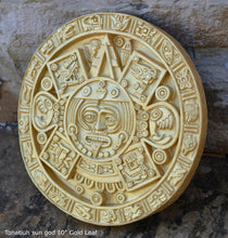Load image into Gallery viewer, Aztec Mayan Tonatiuh sun god relief sculpture ancient replica www.Neo-Mfg.com 10" n4
