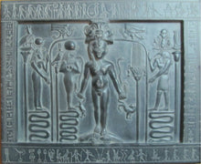 Load image into Gallery viewer, History Egyptian Metternich Stele Magic Stela Sculptural wall relief www.Neo-Mfg.com 8.25" g11
