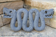 Load image into Gallery viewer, History Aztec Double Headed Serpent Maya Artifact Carved Sculpture Statue 16.25" www.Neo-Mfg.com
