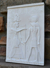 Load image into Gallery viewer, History Egyptian Merneptah & Ra Valley Kings Sculptural wall relief plaque Neo-Mfg 10" d24