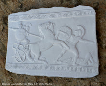 Load image into Gallery viewer, Roman Greek Diomed wounds the God Mars Fragment Sculptural wall relief plaque www.Neo-Mfg.com 8.5"