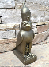 Load image into Gallery viewer, History Egyptian Horus Protecting King Nectanebo II www.Neo-Mfg.com 17" Home decor Rare