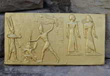 Load image into Gallery viewer, Egyptian Ramesses Ramses smiting Enemies Battle of Kadesh 9.5" www.Neo-Mfg.com Museum Reproduction j15