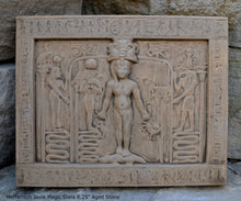 Load image into Gallery viewer, History Egyptian Metternich Stele Magic Stela Sculptural wall relief www.Neo-Mfg.com 8.25" g11