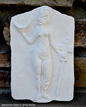 Load image into Gallery viewer, Babylonian Ishtar mythology goddess of love, eroticism, war, wall plaque relief statue sculpture 9" www.Neo-Mfg.com Museum reproduction g4