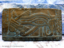 Load image into Gallery viewer, History Egyptian Eye Horus Ra Plaque Artifact Sculpture 14" www.Neo-Mfg.com home decor