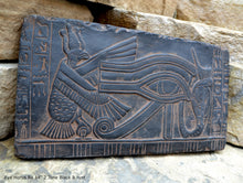 Load image into Gallery viewer, History Egyptian Eye Horus Ra Plaque Artifact Sculpture 14" www.Neo-Mfg.com home decor