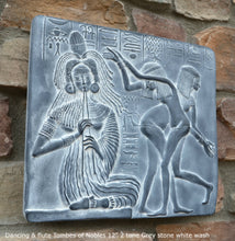 Load image into Gallery viewer, History Egyptian Dancing & flute Tombes of Nobles Plaque Artifact Sculpture 12" www.Neo-Mfg.com home decor