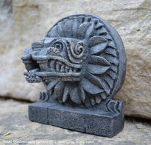 Load image into Gallery viewer, History Feathered Serpent Head of Quetzalcoatl Aztec Maya Artifact Carved Sculpture Statue 4" www.Neo-Mfg.com