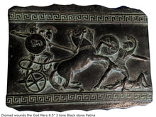 Load image into Gallery viewer, Roman Greek Diomed wounds the God Mars Fragment Sculptural wall relief plaque www.Neo-Mfg.com 8.5"