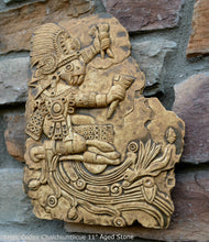 Load image into Gallery viewer, History Aztec Maya Chalchiuhtlicue Artifact Carved Rite Sun Stone Sculpture Statue 11" Tall www.Neo-Mfg.com Codex m7