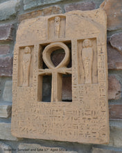 Load image into Gallery viewer, History Egyptian Stele for Senebef and Ipta Artifact Carved Sculpture Statue 17" Tall www.Neo-Mfg.com Museum reproduction