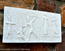 Load image into Gallery viewer, Egyptian Ramesses Ramses smiting Enemies Battle of Kadesh 9.5" www.Neo-Mfg.com Museum Reproduction j15