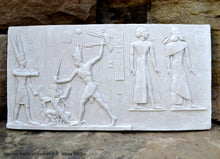 Load image into Gallery viewer, Egyptian Ramesses Ramses smiting Enemies Battle of Kadesh 9.5" www.Neo-Mfg.com Museum Reproduction j15