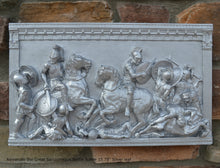 Load image into Gallery viewer, Alexander the Great Sarcophagus Battle Scene Sculpture museum reproduction art 15.75" www.Neo-Mfg.com home decor relief