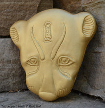 Load image into Gallery viewer, History Egyptian Leopard Mask 6" sculpture wall plaque statue www.Neo-Mfg.com Museum reproduction