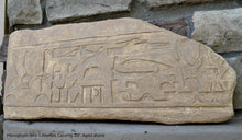 Load image into Gallery viewer, History Egyptian Hieroglyph Seti I Abydos Carving sculpture wall plaque 20" www.Neo-Mfg.com