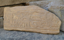 Load image into Gallery viewer, History Egyptian Hieroglyph Seti I Abydos Carving sculpture wall plaque 20" www.Neo-Mfg.com