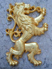 Load image into Gallery viewer, Animal LION Rampant Lowenbrau sculpture wall art frieze www.Neo-Mfg.com 13" medieval right or left face home decor - SOLD EACH