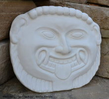 Load image into Gallery viewer, Roman Greek Medusa Gorgon face Sculptural wall relief plaque www.Neo-Mfg.com 10" n10
