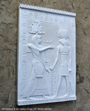 Load image into Gallery viewer, History Egyptian Merneptah & Ra Valley Kings Sculptural wall relief plaque Neo-Mfg 10" d24