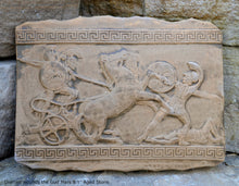 Load image into Gallery viewer, Roman Greek Diomed wounds the God Mars Fragment Sculptural wall relief plaque www.Neo-Mfg.com 8.5"