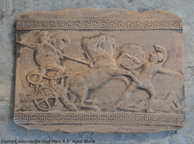 Load image into Gallery viewer, Roman Greek Diomed wounds the God Mars Fragment Sculptural wall relief plaque www.Neo-Mfg.com 8.5"