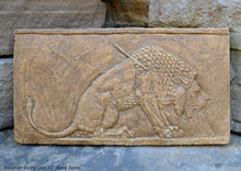 Load image into Gallery viewer, Assyrian Dying Lion Sculpture museum reproduction art 12" www.Neo-Mfg.com home decor relief e25