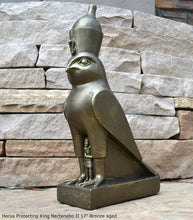 Load image into Gallery viewer, History Egyptian Horus Protecting King Nectanebo II www.Neo-Mfg.com 17" Home decor Rare