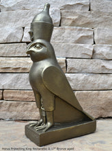 Load image into Gallery viewer, History Egyptian Horus Protecting King Nectanebo II www.Neo-Mfg.com 17" Home decor Rare