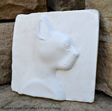 Load image into Gallery viewer, History Egyptian Bastat Cat Votive Sculptural wall relief bust Neo-Mfg 5.5" home decor k23