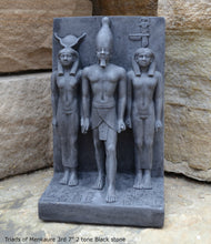 Load image into Gallery viewer, Egyptian Triads of Menkaure mycerinus 3rd Sculpture statue museum reproduction art 7" www.Neo-Mfg.com home decor Museum Reproduction