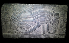 Load image into Gallery viewer, History Egyptian Eye Horus Ra Plaque Artifact Sculpture 14" www.Neo-Mfg.com home decor