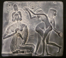 Load image into Gallery viewer, History Egyptian Dancing & flute Tombes of Nobles Plaque Artifact Sculpture 12" www.Neo-Mfg.com home decor