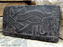 Load image into Gallery viewer, History Egyptian Eye Horus Ra Plaque Artifact Sculpture 14" www.Neo-Mfg.com home decor