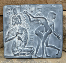 Load image into Gallery viewer, History Egyptian Dancing & flute Tombes of Nobles Plaque Artifact Sculpture 12" www.Neo-Mfg.com home decor