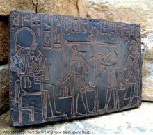 Load image into Gallery viewer, History Egyptian Afterlife Judgement Stela Plaque Artifact Sculpture 14" www.Neo-Mfg.com home decor L8