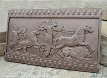 Load image into Gallery viewer, Assyrian Ashurnasirpal II hunting lions Carving sculpture wall plaque 27" www.Neo-Mfg.com