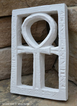 Load image into Gallery viewer, Egyptian Senebef Ankh Sculpture carving wall plaque 9" www.Neo-Mfg.com home decor d28