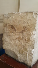 Load image into Gallery viewer, History Egyptian Birds in the Delta marshes Userkaf in Saqqara 11" Stela Sculptural wall relief www.Neo-Mfg.com h5